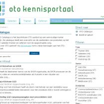 OTO Catalogus: online via OTO Kennisportaal